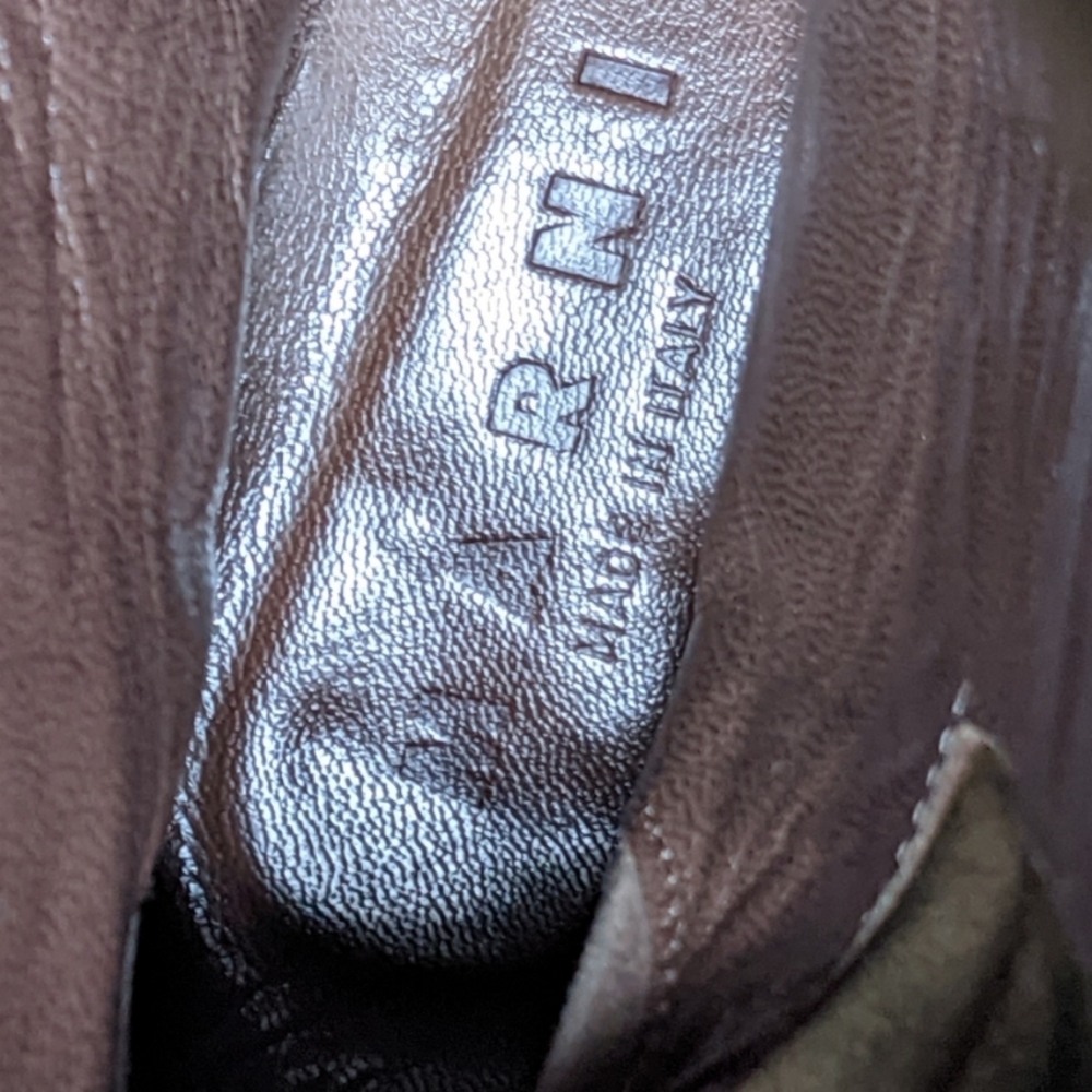 Marni Brown Suede Boots with Lug Sole - Picture 4 of 16